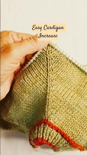 Easy Raglan Yoke Increase Method 🧶 Top Down Cardigan #shorts #uniqueknittingpk