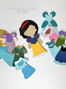 Princess Paper Doll Schnittmuster | Digitaler Download Schnittmuster - Etsy.de
