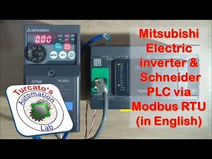 Communicating Schneider PLC with Mitsubishi Electric inverter via Modbus (in English)