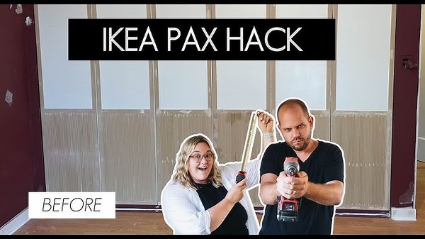 AMAZING IKEA Pax Wardrobe Hack - Built In with Custom Doors