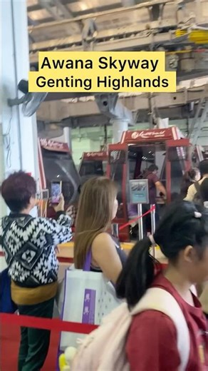 Awana Skyway Genting Highlands 💫 #travel #trending #cablecar #awanaskyway #malaysia #shorts