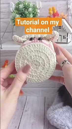 How to make cute Crochet Sheep Basket