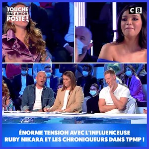 9.8M views · 10K reactions | "C'est une catastrophe cette fille (... ) Elle sent la défaite (...) Tu es une grosse bia*ch" Enorme tension avec l'influenceuse Ruby Nikara qui insulte Delphine Wespiser et intimide Raymond avec son talon lors d'un débat sur son business controversé ! #TPMP | Tout Beau Tout N9uf | Facebook