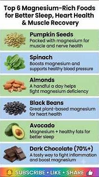 Top 15 Magnesium-Rich Foods You Should Eat Every Day | Signs of Magnesium Deficiency
