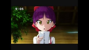 ネコ娘(猫娘)が尻子玉を取られそうになるシーン（ゲゲゲの鬼太郎6期）