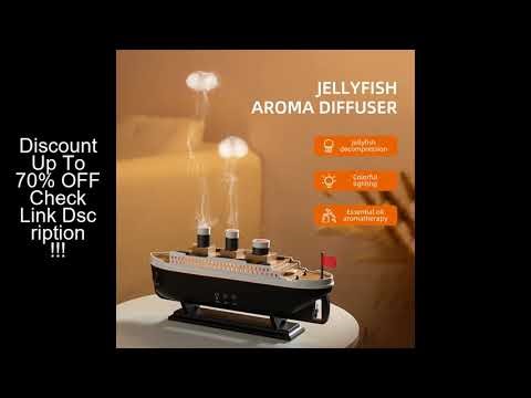 Retro Ship Air Humidifier Ultrasonic Aromatherapy Diffusers Mist Maker Fragrance Essential Oil Aroma