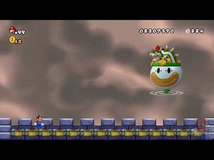New Super Mario World King Bowser Koopa Clown Car Battle Final Boss Fortune Street Full Version