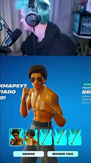 NINJA REVEALS HOW TO GET THE BRUNO MARS SKIN IN FORTNITE 🎁😰 #fortnite