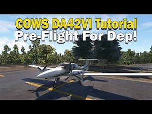 Cows DA42VI | Pre-Flighting the Aircraft for Departure! | IRL DA42 Pilot!