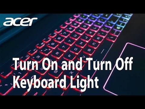 Turn on or Turn off Keyboard light