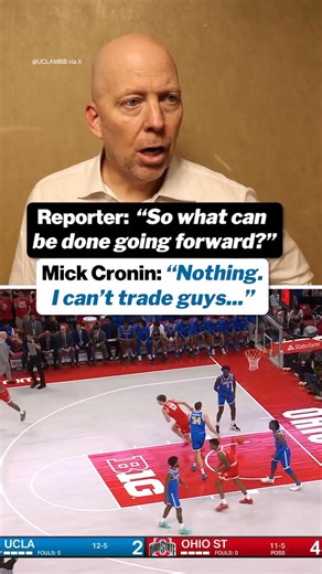 CBS Sports College Basketball 🏀 on Instagram: "Mick Cronin SLAMMED UCLA’s defensive effort in their 86-74 loss to Ohio State."