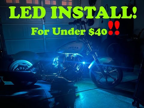 Installing under glow / LED lights on Indian Chief Motorcycle