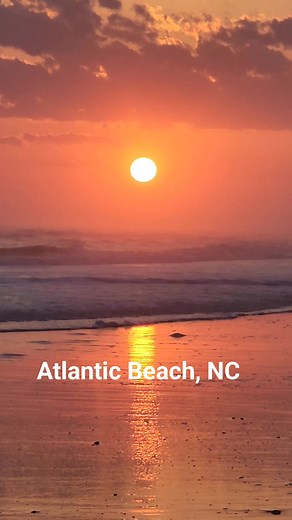 A little sunset fun from Atlantic Beach, NC! #beaches #beachlife #beach #sunset #atlanticbeach | Why Beaufort NC
