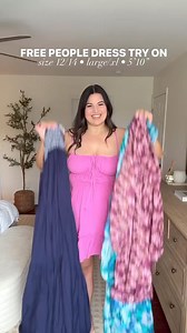 Free People Dress Try On! Find 🔗 in comments👇🏻 #midsizefashion #freepeople #tryonhaul | Kelly Elizabeth