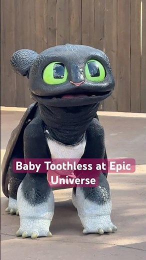 Meeting Baby Toothless at Epic Universe