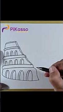 How to Draw a Colosseum Easy in Less Than One Minutes