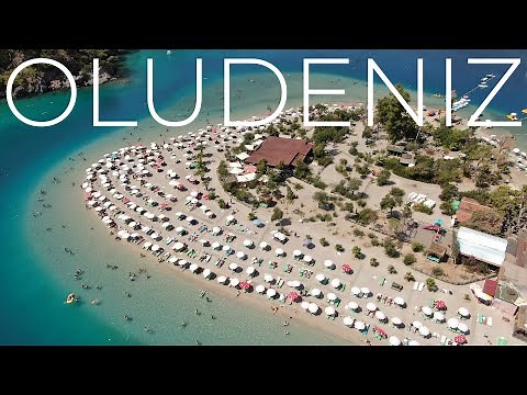 Oludeniz beach, Blue Lagoon, Turkey. Drone view