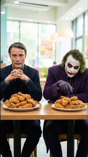 This Fried Chicken Challenge Got INSANE 🍗😳 – Hannibal vs Joker #funnyshorts #shorts
