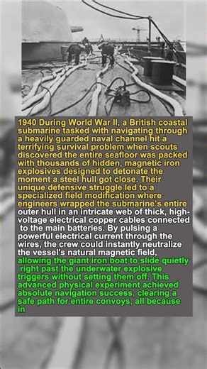 The Submarine That Fought with a Magnetic Rope (The Mine Sweeper)