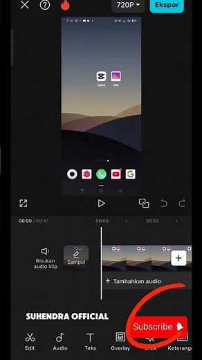 Cara menambah tulisan/Subtitle pada Video di Aplikasi capcut #shorts