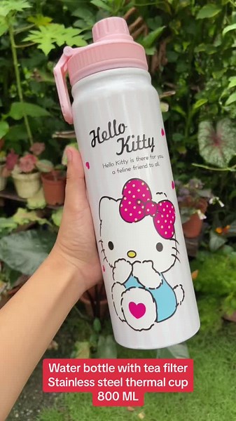 Hello Kitty Stainless Steel Thermal Cup with Tea Filter