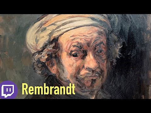 Pinto un autorretrato de REMBRANDT desde cero. PASO A PASO. Óleo sobre tabla