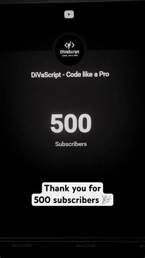 500 Subscribers! Thank You! #shorts