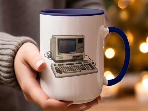 Retro Computer Mug, Vintage PC Mug, 80s Computer, Old School Computing, Geeky Mug, Tech Gift, Programmer Mug, Computer Lover Gift - Etsy UK