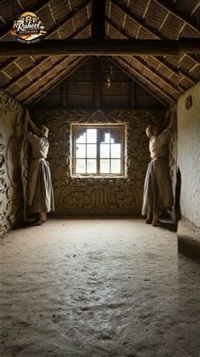 Building a Traditional 1920s Bride's Room with Bare Hands 🧱🔥 #RaheelInteriors #Handmade