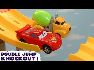 Toy Car Double Jump knockout Racing