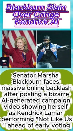 Blackburn Slain Over Cringe Kendrick AI