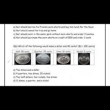 Money Word Problems Short