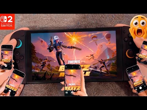My First WIN in Fortnite Blitz Battle Royale on Nintendo Switch 2 (Handheld POV 4K)