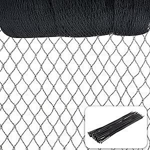 Bird Netting，7.5 x 65 FT Garden Netting Bird Net for Chicken Coop, Poultry Netting Fence for Fruit Trees, Plants and Vegetables Against Birds, Deer, Squirrels and Other Animals
