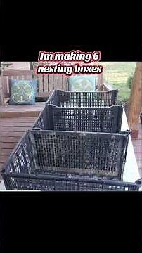 DIY nesting box! Easy and cheap to make #diy #chickens #nestingbox #fresheggs #farmlife #teamwork