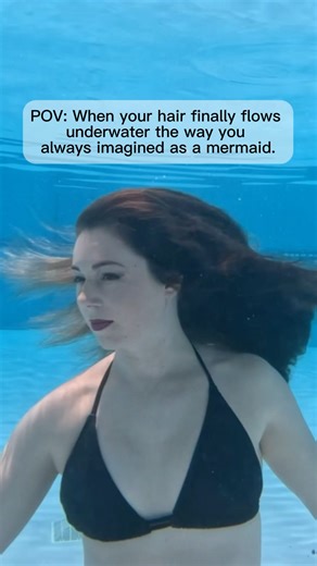That moment when your underwater hair finally moves the way it’s supposed to… #mermaid #underwater