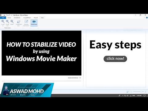 (EASY) HOW TO STABILIZE VIDEO by using Windows Movie Maker