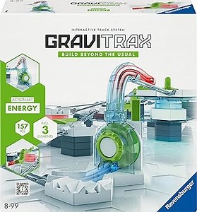 Ravensburger GraviTrax Action-Set Energy 27482 - GraviTrax Starterset für Deine Kugelbahn - Murmelbahn und Konstruktionsspielzeug ab 8 Jahren, GraviTrax Zubehör alleine bespielbar