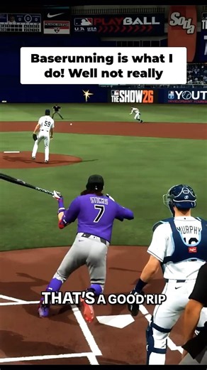 MLB the Show 26 Baserunning: I Blame the Controller! 🤣 #mlbtheshow26 #roadtotheshow #baserunning