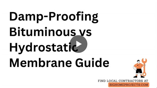 Bituminous vs Hydrostatic Membrane Damp-Proofing Guide | Big Home Projects posted on the topic | LinkedIn