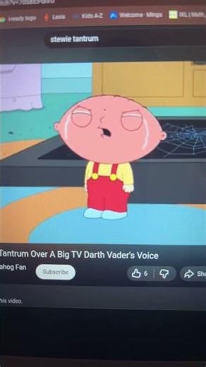 Stewie’s tantrum