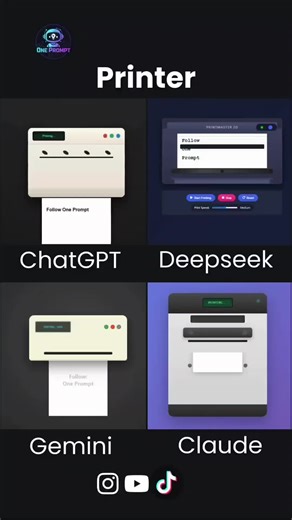 Printer #aibattle #chatgpt #trending #oneprompt #gemini