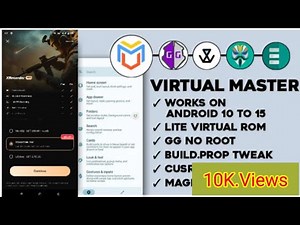Virtual Master |C UI v4 Custom ROM Magisk || #androidapktips6 #magisk Android phone Root Az 4.16 🏆