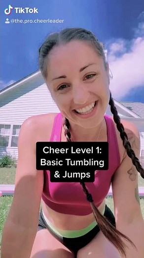 Level 1 Cheerleading Skills - Beginner Cheer Jumps & Tumbling | The Pro Cheerleader