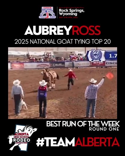 Aubrey Ross Shines in Goat Tying Competition