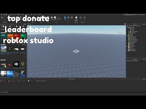 how to make an top donater leaderboard in roblox studio!!