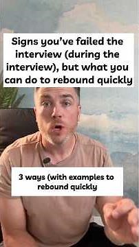 #1 Sign You’re Failing the Interview (During The Interview) — And How to Recover Fast