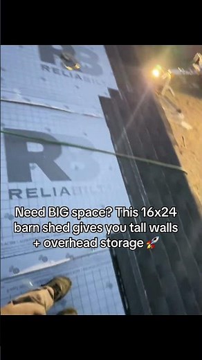 16x24 Barn Shed Build – Tall Walls + Loft Storage