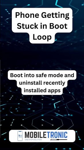 DIY Solution for Phone Getting Stuck in Boot Loop #iphone #diyrepair #iphonebackglassrepair