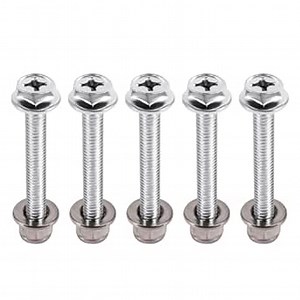 5 PCS Auger Shear Bolt and Lock Nut Kit Compatible with John Deere Part Numbers 19M7834 4M7397 Screw and Lock Nut Stainless Steel Material (5)